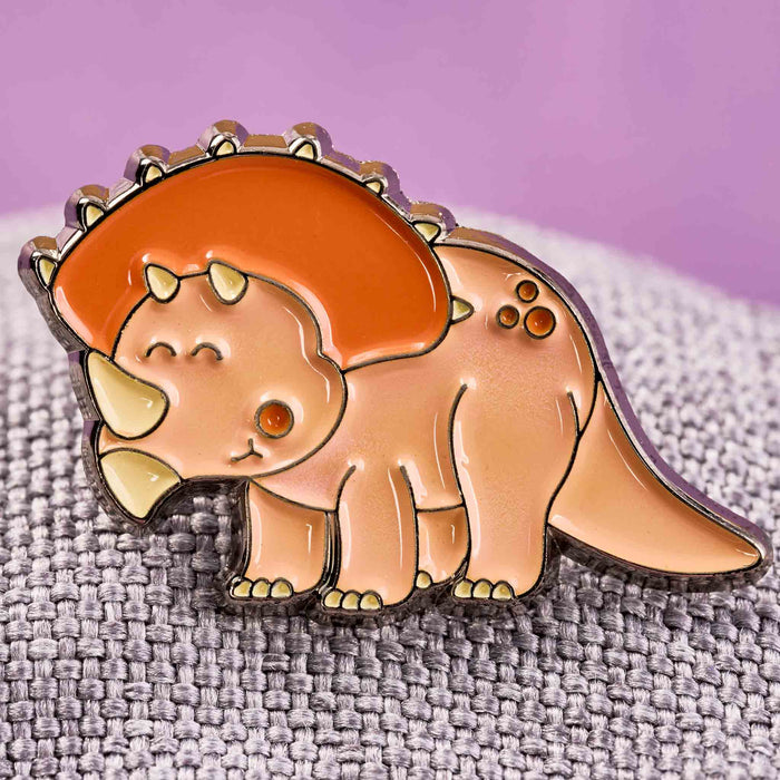 Dinosaur Triceratops Pin