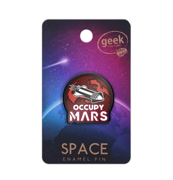 Space Occupy Mars Pin