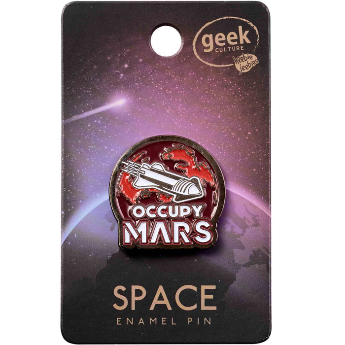 Space Occupy Mars Pin